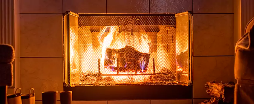 Mendota Hearth Landscape Fireplace Installation in Forest Park, Georgia