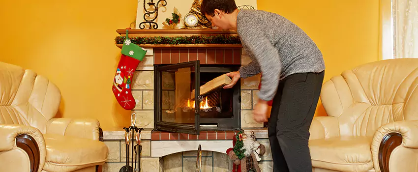 Rusted Metal Fireplace Restoration in Forest Park, Georgia