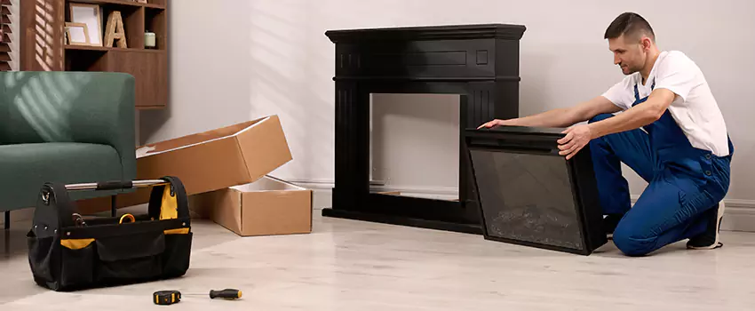 Old Rusted Metal Fireplace Repair And Replacement in Forest Park, GA